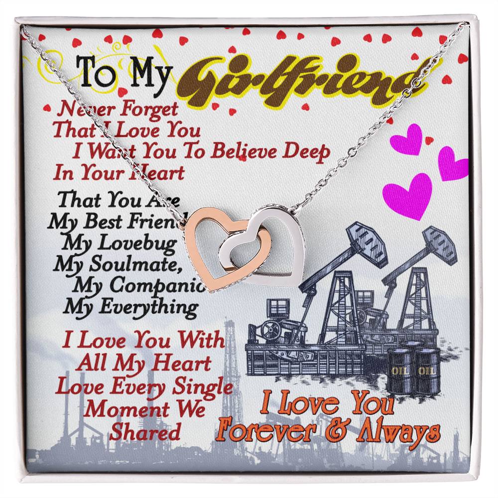 Oilfield Man'S Girlfriend - Interlocking Heart Necklace Interlocking Hearts Necklace