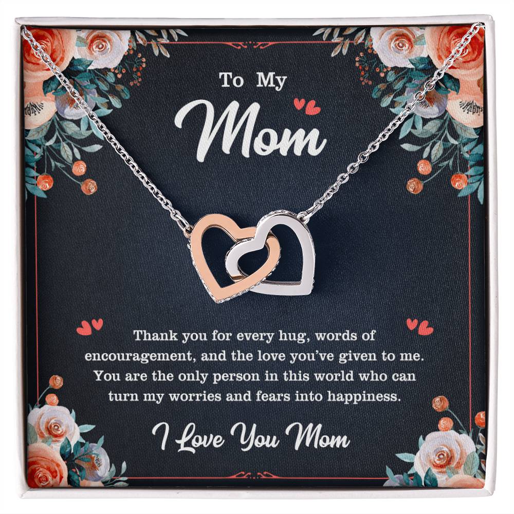 Heart Neckless For Mother&#39;S Day Interlocking Hearts Necklace