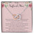 To My Boyfriends Mom - Pink Interlocking Hearts Necklace