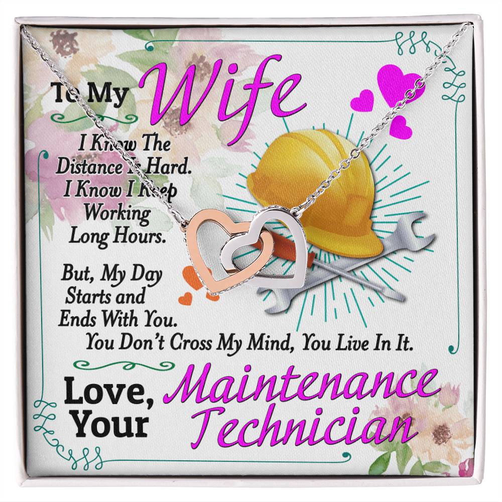 Maintenance Technician&#39;S Wife - Interlocking Heart Necklace Interlocking Hearts Necklace