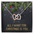 All I Want For Christmas - Heart Necklace Interlocking Hearts Necklace