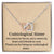 Unbiological Sister Interlocking Hearts Necklace