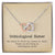 Unbiological Sister Interlocked Hearts Necklace Interlocking Hearts Necklace