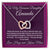 Personalize It Linked Hearts Necklace Gift For Daughter From Mom Interlocking Hearts Necklace