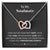 To My Soulmate Interlocking Heart Necklace Wife Necklace Fiancé Neclace Interlocking Hearts Necklace