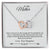 'To My Mother' Linked Hearts Necklace - I'M Grateful For You You Are The Best Interlocking Hearts Necklace