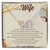 To My Wife Interlocking Hearts Necklace Message Card