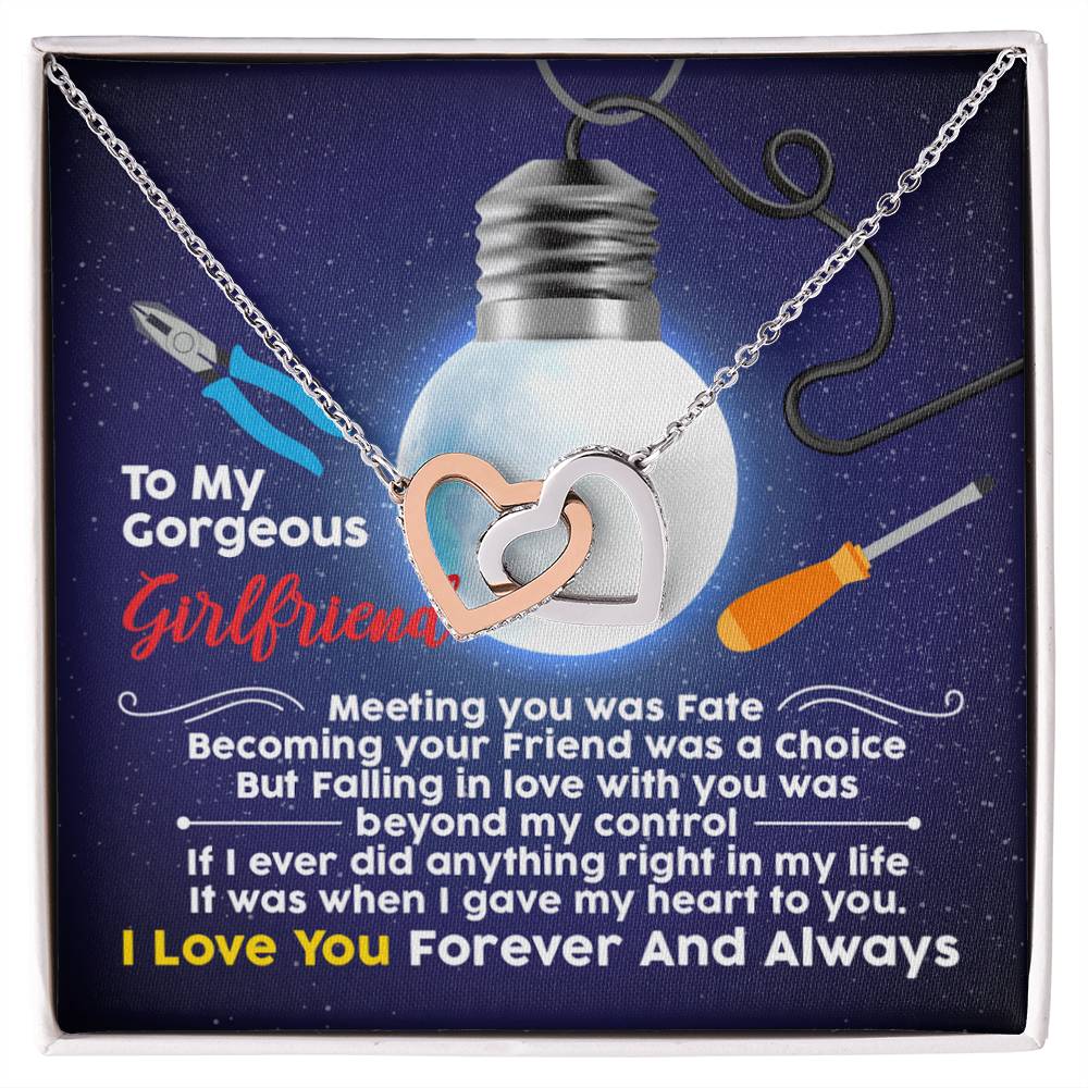 Electrician&#39;S Girlfriend - Interlocking Heart Necklace Interlocking Hearts Necklace