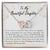 To My Beautiful Daughter - Braver Stronger Smarter - Necklace Interlocking Hearts Necklace