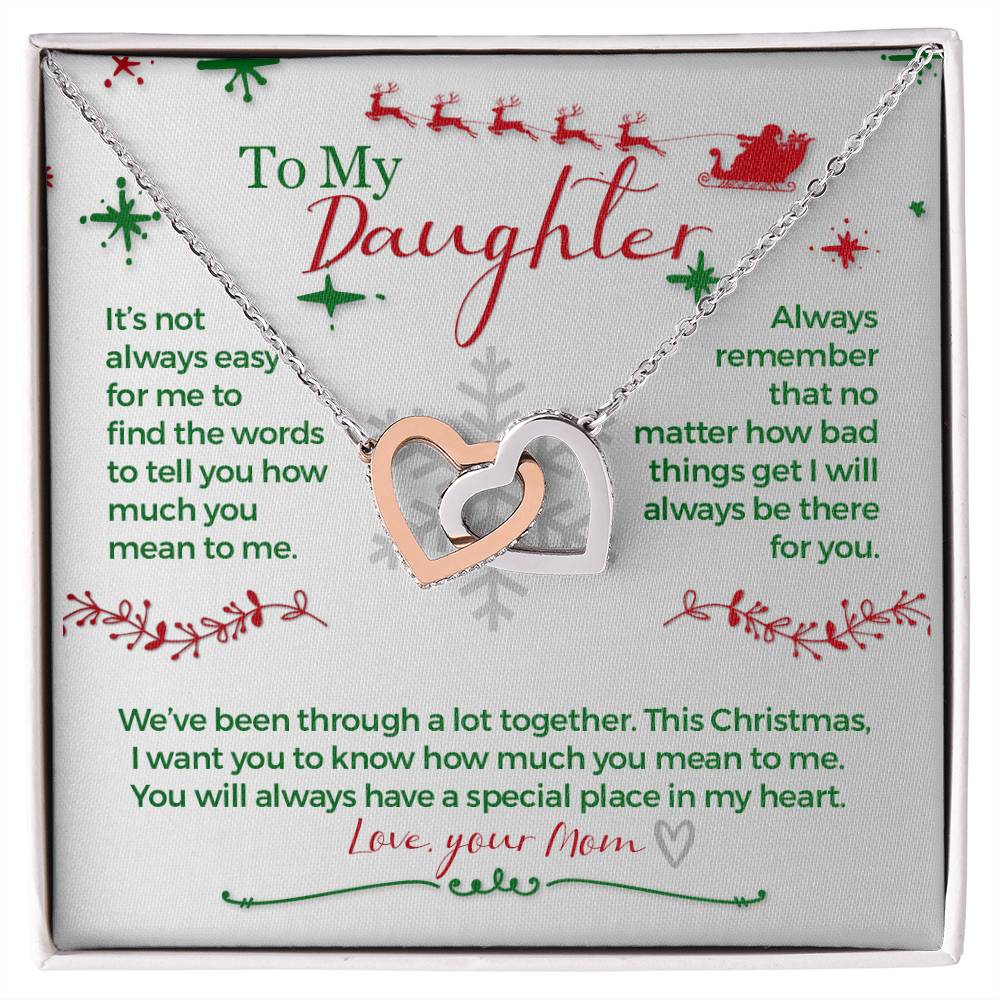 This Christmas I Want You To Know. - Interlocking Hearts Necklace