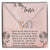 To My Sister Together We Shared Our Joys Interlocking Hearts Necklace