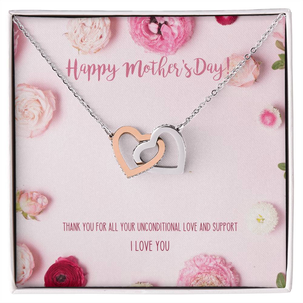 Best Mother&#39;S Day Gift Ever! Interlocking Hearts Necklace For Mom
