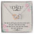 Dad - From My Heart You Are Never Gone - Necklace Interlocking Hearts Necklace