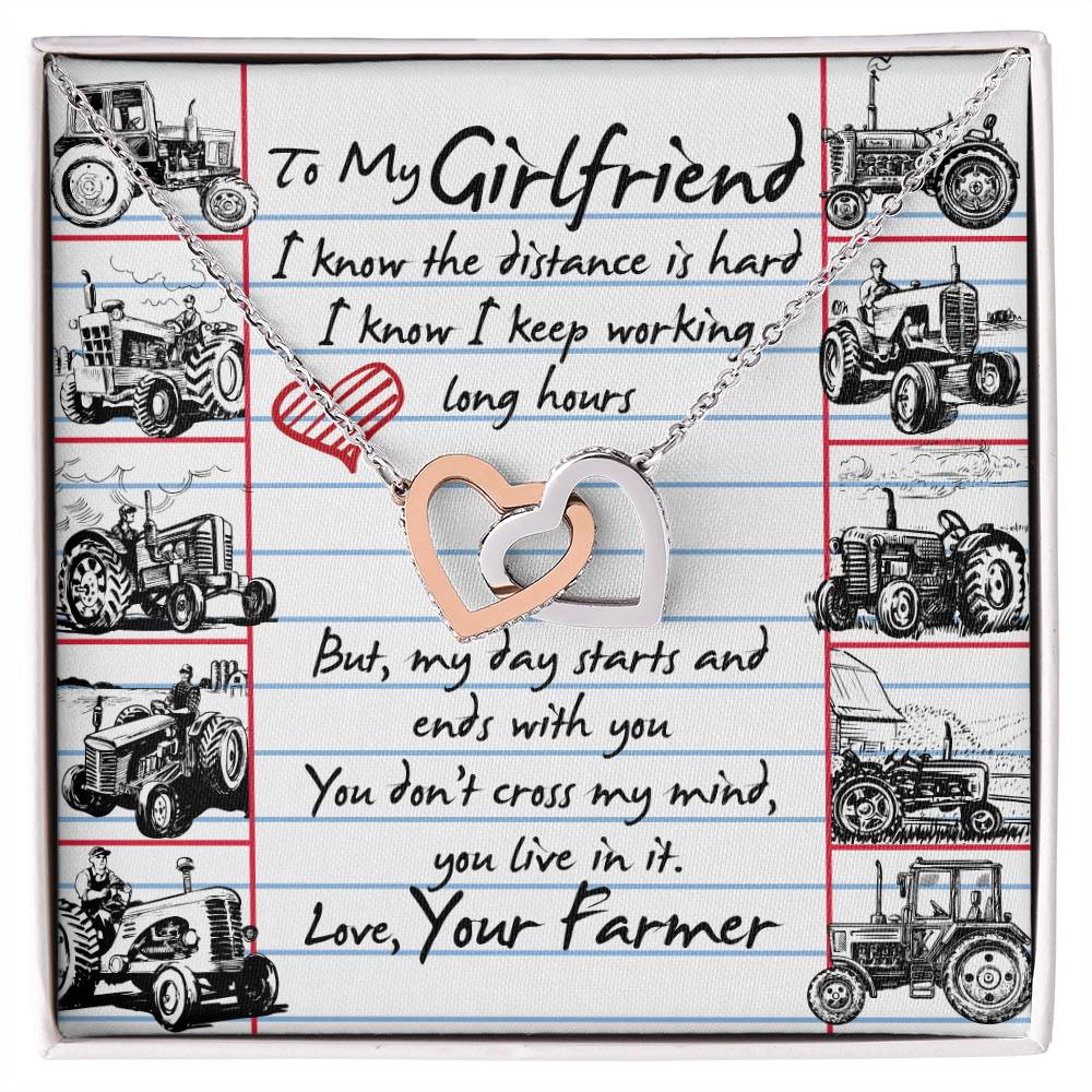 Farmer&#39;S Girlfriend - Interlocking Heart Necklace Interlocking Hearts Necklace