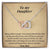 Gift For Daughter From Dad - I Will Always Love You Where Ever You Go Interlocking Hearts Necklace