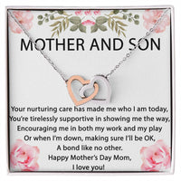 Your Nurturing Care Has Made A Bond Like No Other Interlocking Hearts Necklace