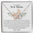To An Amazing New Mama - Interlocking Heart Necklace Interlocking Hearts Necklace