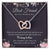 Best Friend Gift On Her Wedding Day Best Friend To Bride Necklace Best Friend Gift To Bride Bride Gift From Maid Of Honor To My Best Friend Interlocking Hearts Necklace