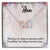 Thank You For Beign An Amazing Mother Interlocking Hearts Necklace