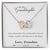 To My Granddaughter Necklace From Grandma Interlocking Hearts Necklace