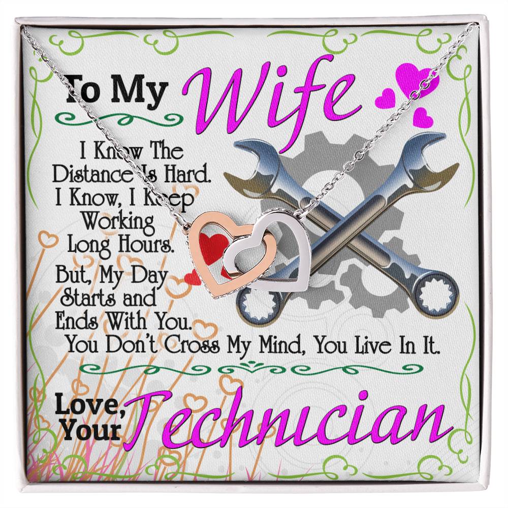 Technician&#39;S Wife - Interlocking Heart Necklace Interlocking Hearts Necklace