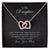 To My Daughter - Keep Me In Your Heart - Necklace Interlocking Hearts Necklace