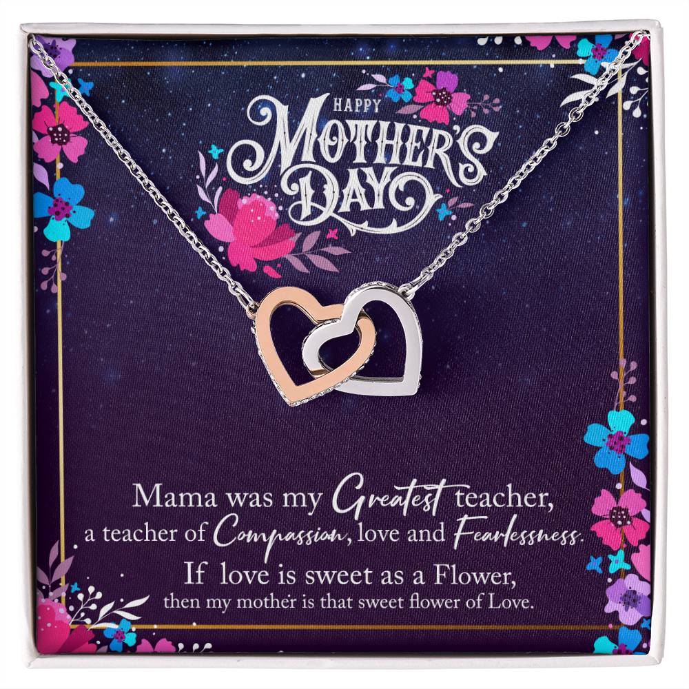 Happy Mother'S Day Interlocking Hearts Necklace