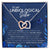 Unbiological Sister Heart Necklace Gift For Best Friend Thank You For Everything Interlocking Hearts Necklace