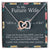 To My Future Wife Necklace Interlocking Hearts Necklace