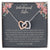 Unbiological Sister Necklace - Dark Interlocking Hearts Necklace