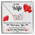 Meeting You Was Fate - Becoming Your Friend Was A Choice - Interlocking Hearts Necklace With Message Card