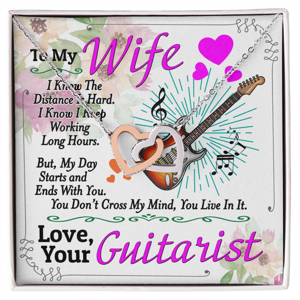 Guitarist&#39;S Wife - Interlocking Heart Necklace Interlocking Hearts Necklace