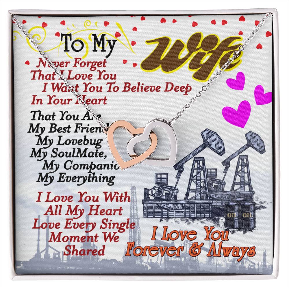 Oilfield Man'S Wife - Interlocking Heart Necklace Interlocking Hearts Necklace