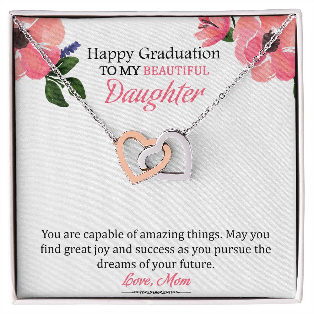 My Successful Daughter&#39; - Limited Stock Interlocking Hearts Necklace