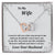 To My Wife You Make My Life Complete Two Hearts As One Interlocking Hearts Necklace