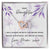 Dear Daughter - I Will Always Be With You - Interlocking Hearts Necklace