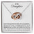 To My Daughter - If There Is Tomorrow Interlocking Hearts Necklace