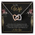 Anniversary Gift Interlocking Hearts - To My Wife Necklace Birthday Gift For Wife Necklace For Wife Gift For Wife Birthday Interlocking Hearts Necklace