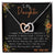Gift For Daughterdouble Hearts Necklace For Daughter Interlocking Hearts Necklace