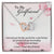 To My Girlfriend - Be Your Last Everything - Interlocking Heart Necklace Interlocking Hearts Necklace