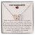To My Granddaughter - I'Ll Always Be With You - Interlocking Heart Necklace Interlocking Hearts Necklace
