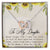 To My Daughter Interlocking Hearts Necklace Message Card