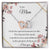 To My Mom From Son Daughter Gift Anniversary Graduation Mothers Day Birthday Interlocking Hearts Necklace