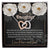 Daughter Away Necklace Gift From Mom And Dad Interlocking Hearts Necklace