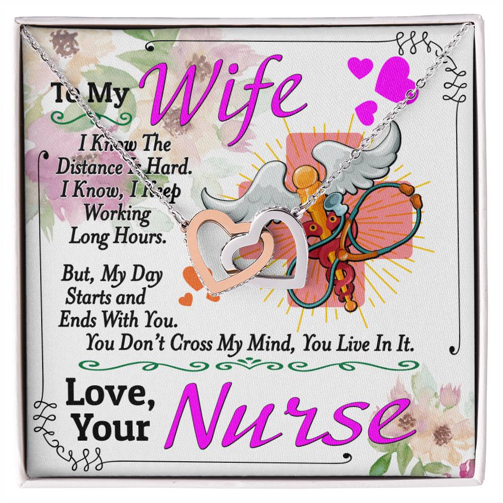 Nurse'S Wife - Interlocking Heart Necklace Interlocking Hearts Necklace