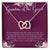 Grandmother Of The Groom Gift Necklace Grandma Wedding Gift Nana Bridal Shower Rehearsal Dinner Thank You Gift Interlocking Hearts Necklace