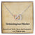 Unbiological Sister Necklace - Gift For Best Friend Interlocking Hearts Necklace