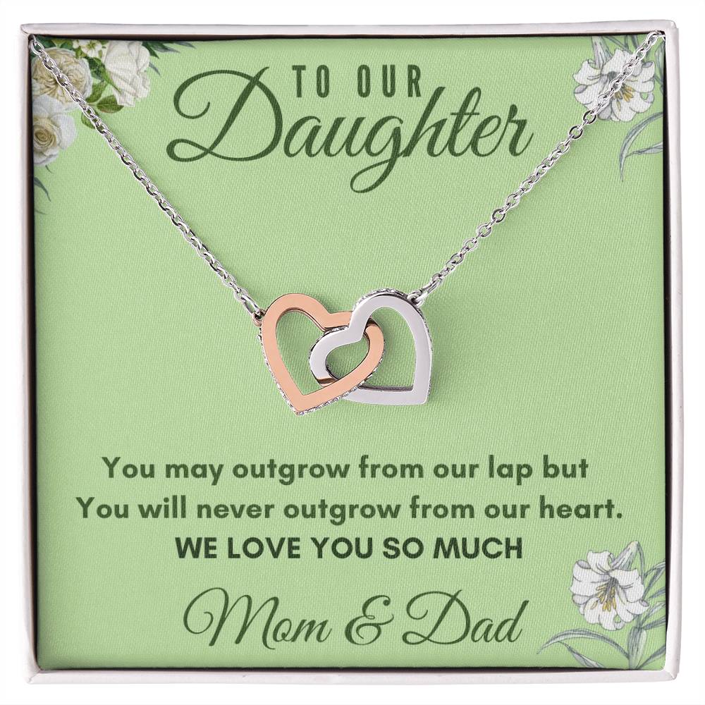 Daughter Interlocking Hearts Necklace