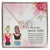 Gift For Sister - Being By My Side Necklace Interlocking Hearts Necklace