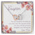 To My Daughter - You Are Loved Interlocking Hearts Necklace